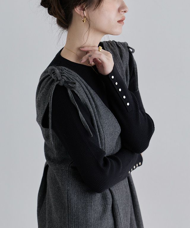 160cm / チャコール / M