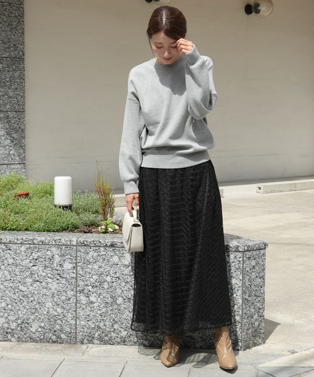 163cm / 杢グレー / M