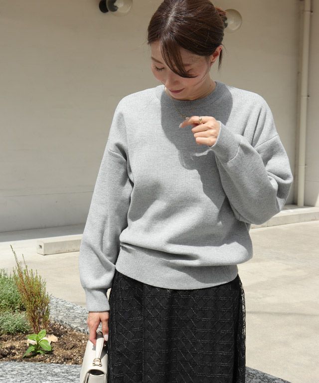 163cm / 杢グレー / M