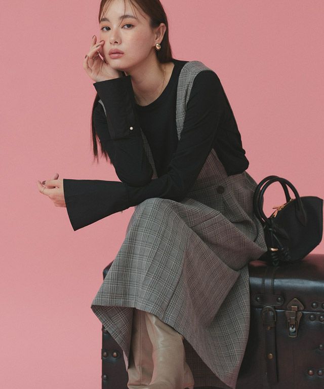 167cm / チェック / ブラック / M