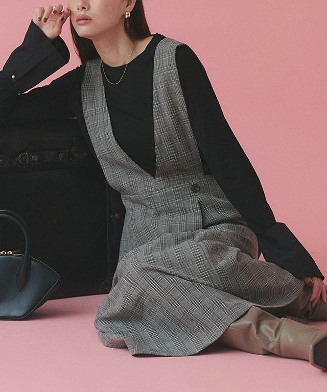 167cm / チェック / ブラック / M