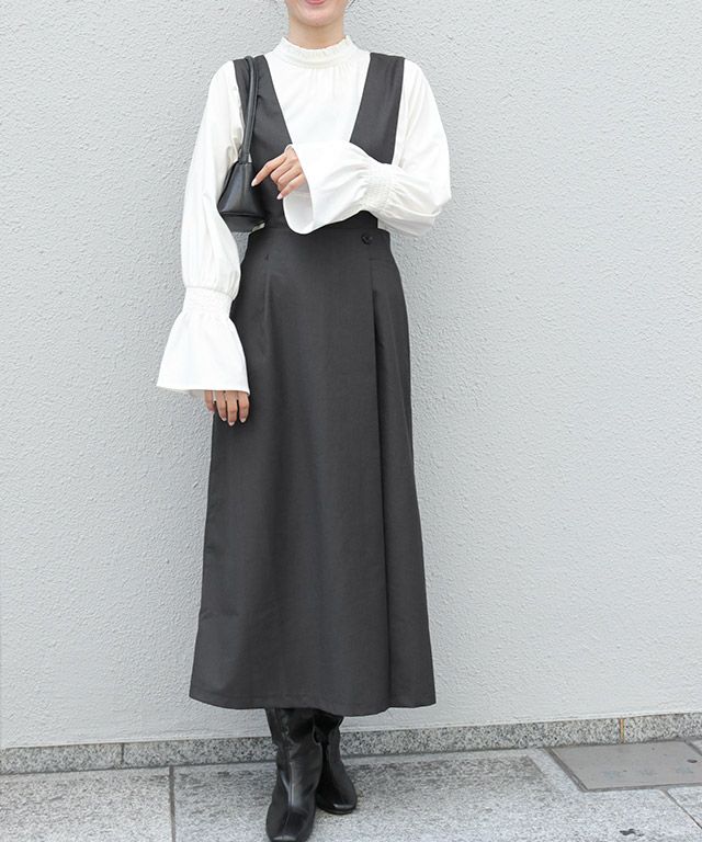 163cm / 無地 / チャコール / M