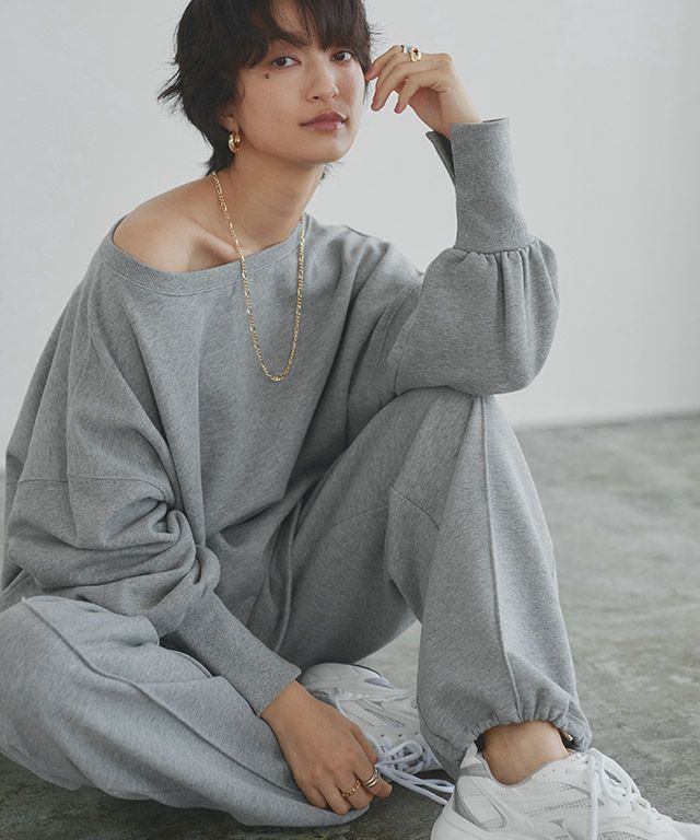 166cm / 杢グレー / M