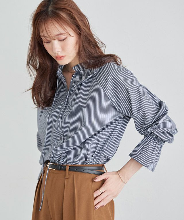 167cm / ストライプ / インディゴ / M