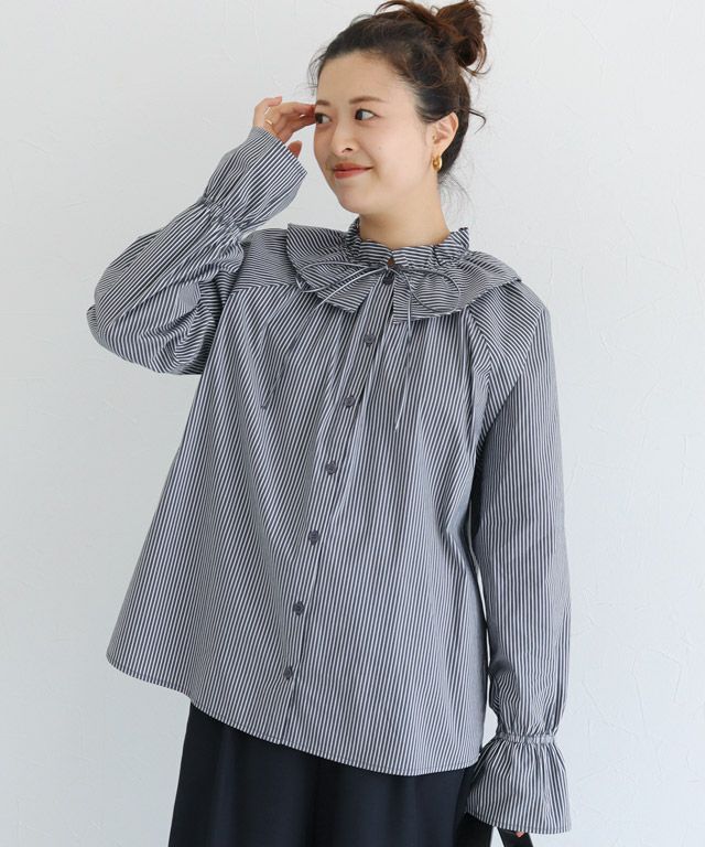 157cm / ストライプ / インディゴ / M