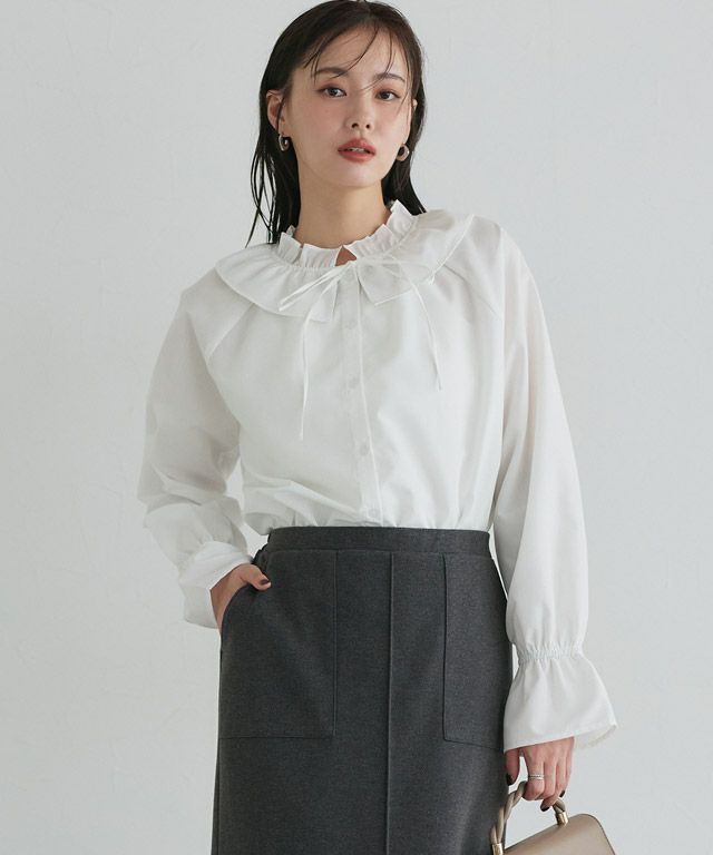 167cm / 無地/オフホワイト / M