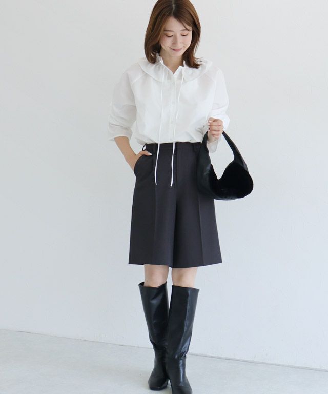 163cm / 無地/オフホワイト / M