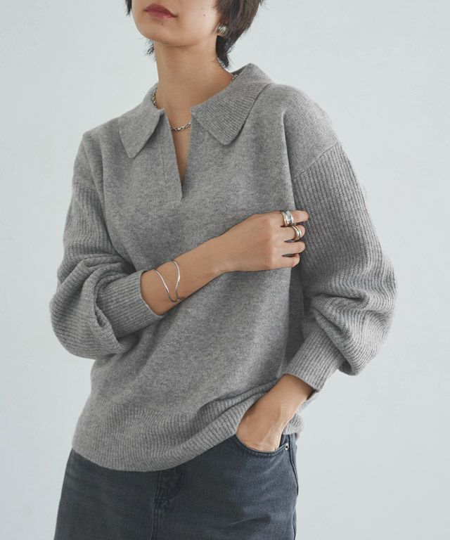 166cm / 杢グレー / M