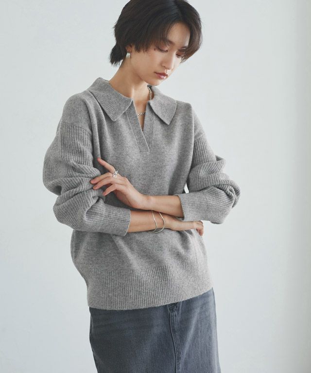 166cm / 杢グレー / M