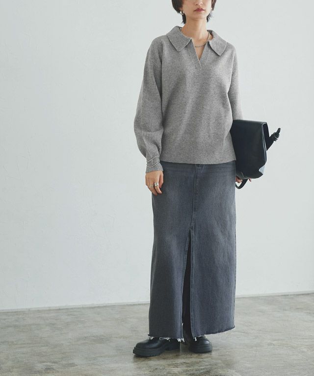 166cm / 杢グレー / M