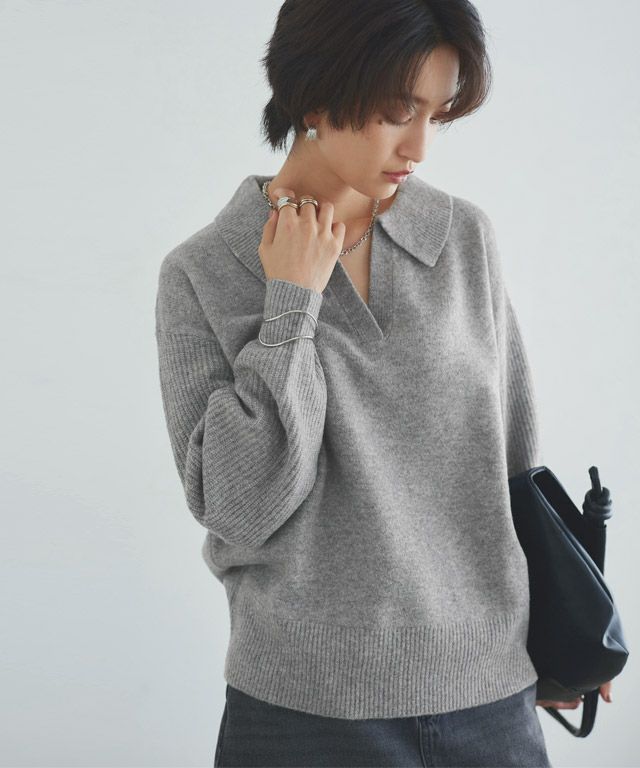 166cm / 杢グレー / M