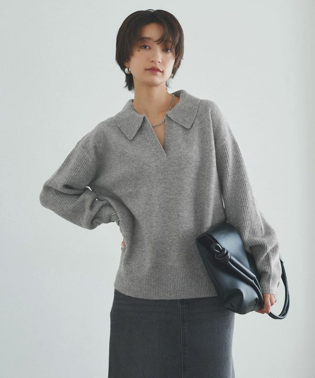 166cm / 杢グレー / M