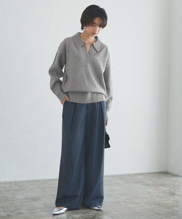 166cm / 杢グレー / M