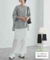 [RASW]【コーデセット】ルーズスウェット×レーススカート
