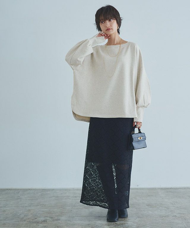 166cm / ブラック×杢オートミール / M