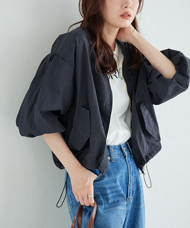 バルーンスリーブブルゾン