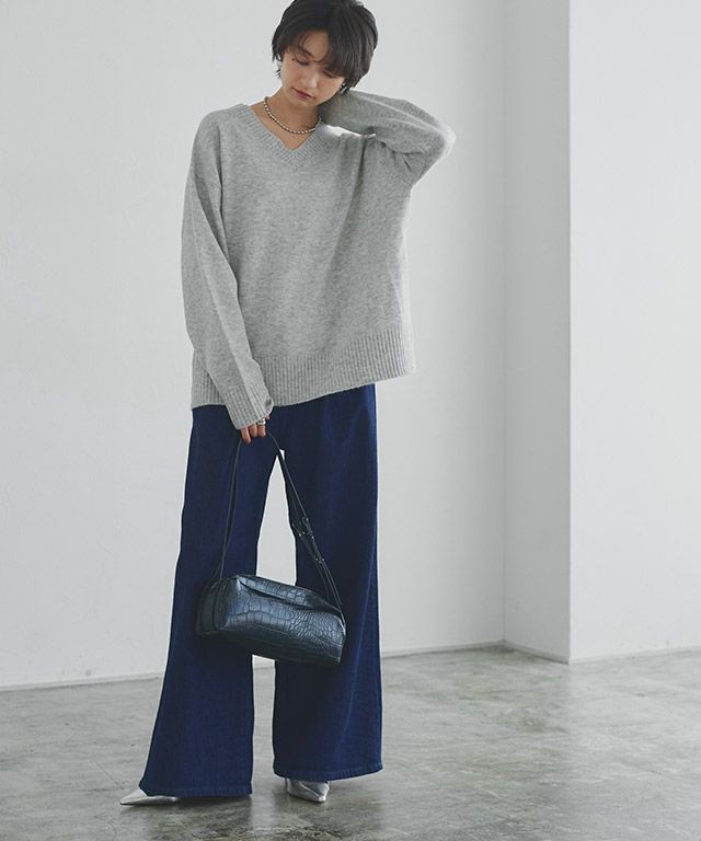 166cm / 杢ライトグレー / M