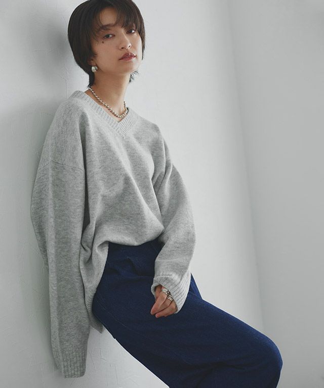 166cm / 杢ライトグレー / M