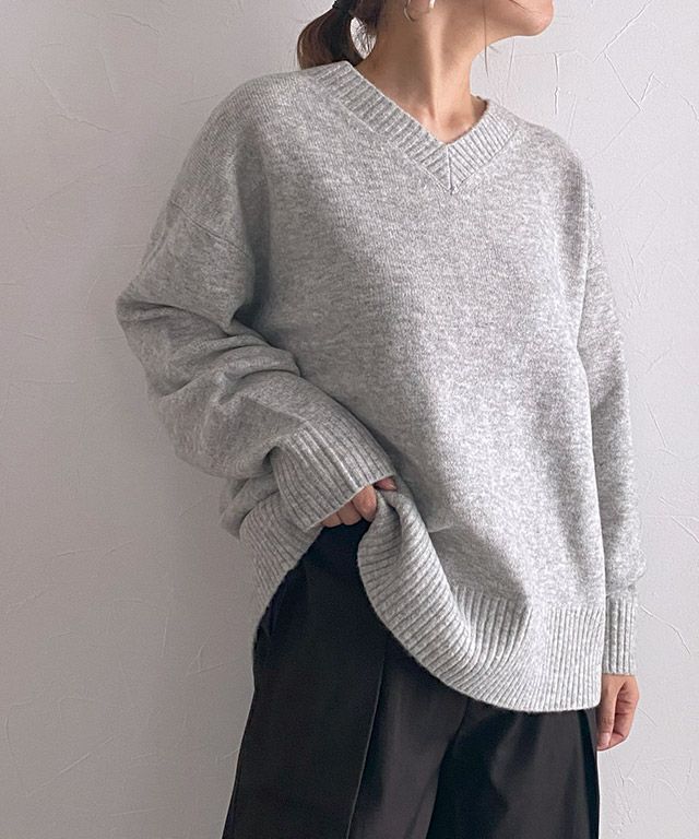 160cm / 杢ライトグレー / M