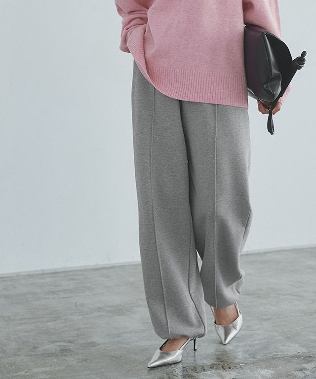 166cm / 杢グレー×杢ピンク / M