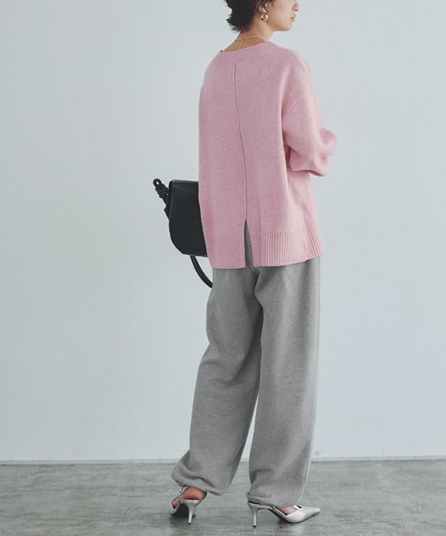 166cm / 杢グレー×杢ピンク / M