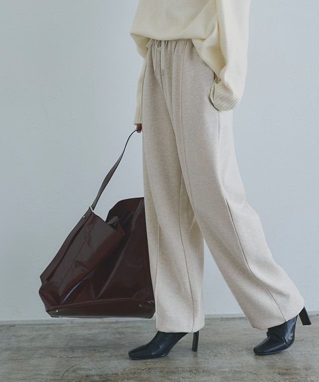 166cm / 杢オートミール×オフホワイト / M