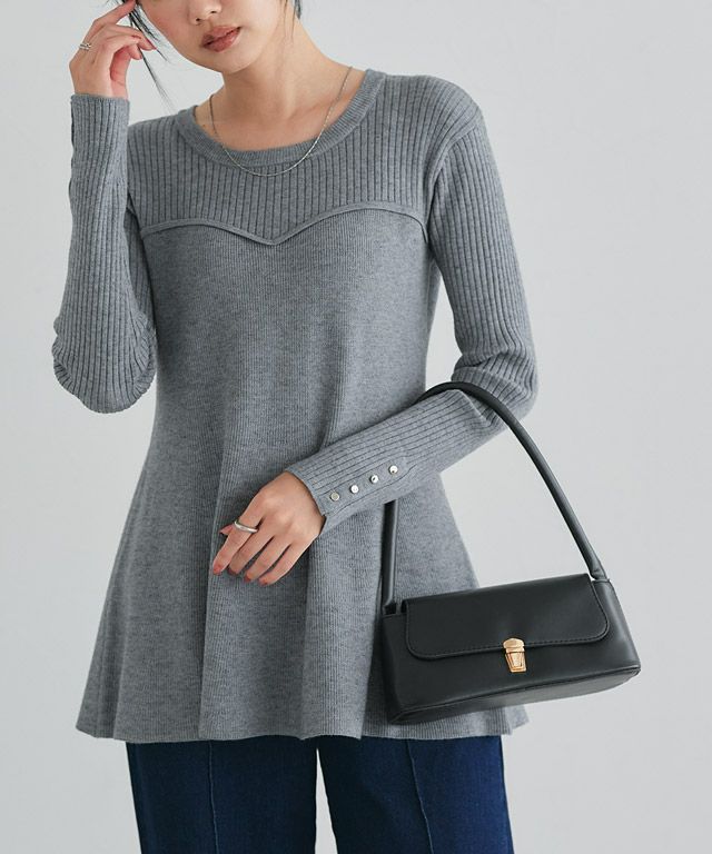 162cm / 杢グレー / M