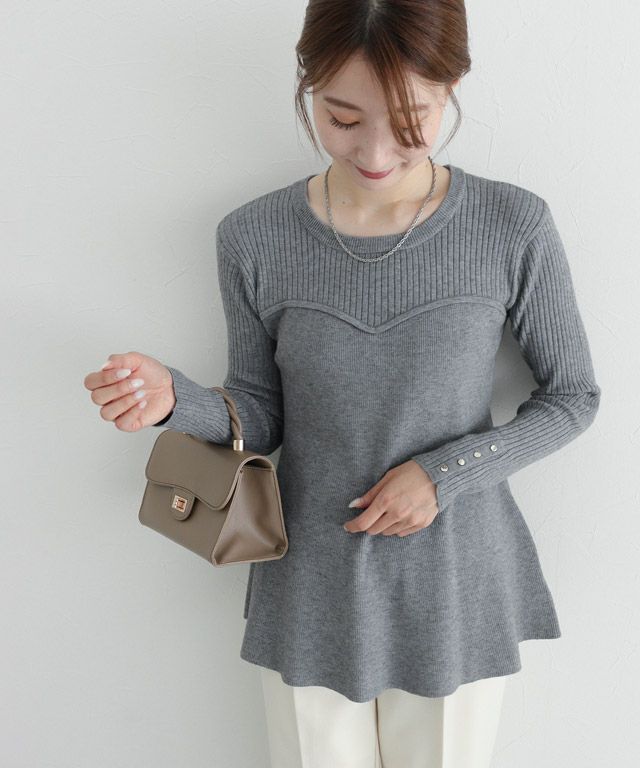 163cm / 杢グレー / M