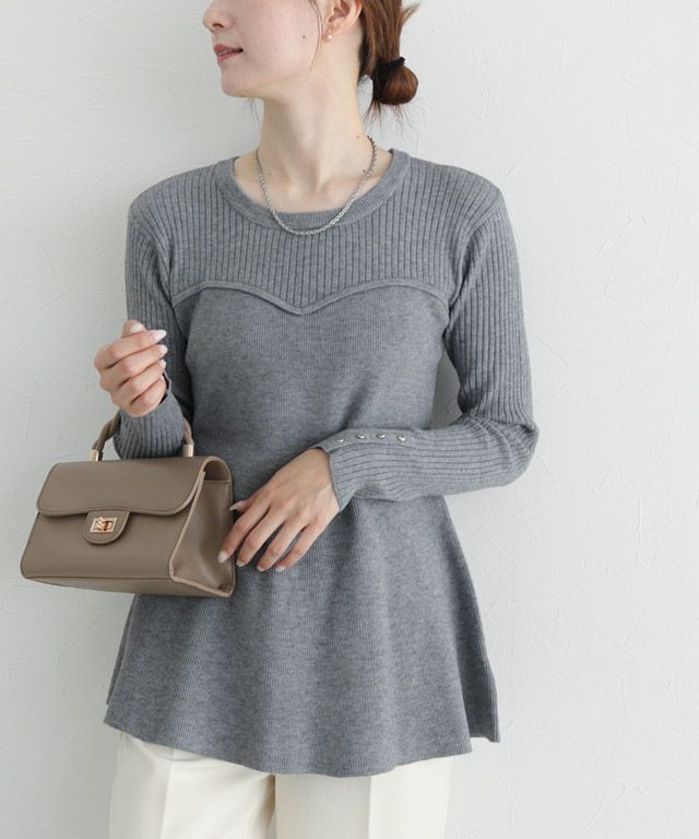 163cm / 杢グレー / M