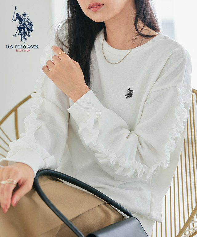【U.S.POLO ASSN.】フリルスウェット【Pierrot】