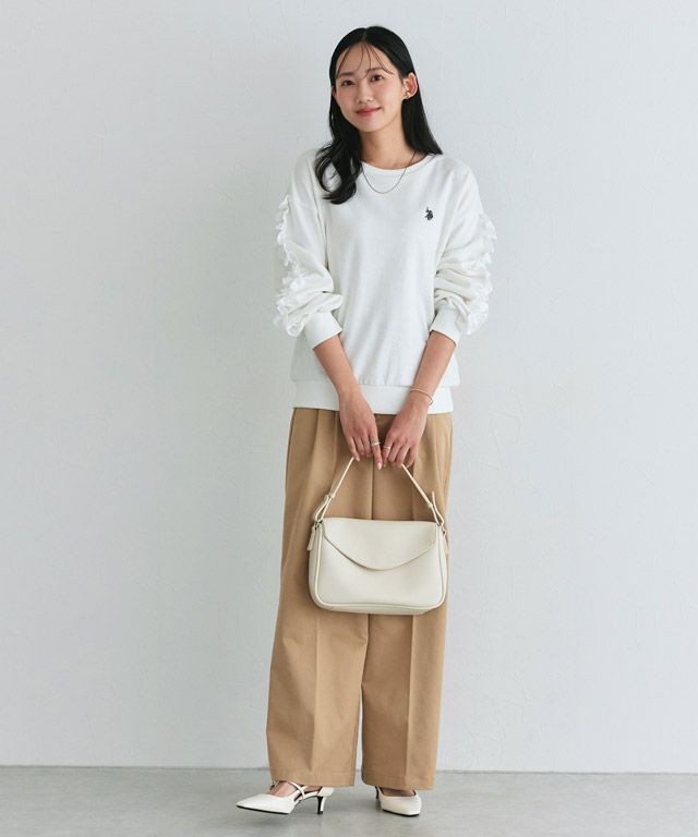 162cm / オフホワイト×チャコール / M