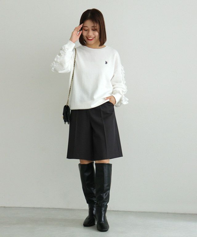 150cm / オフホワイト×チャコール / M