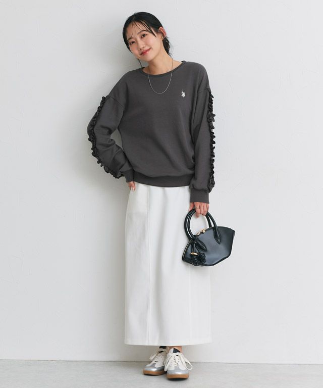 162cm / チャコール×オフホワイト / M