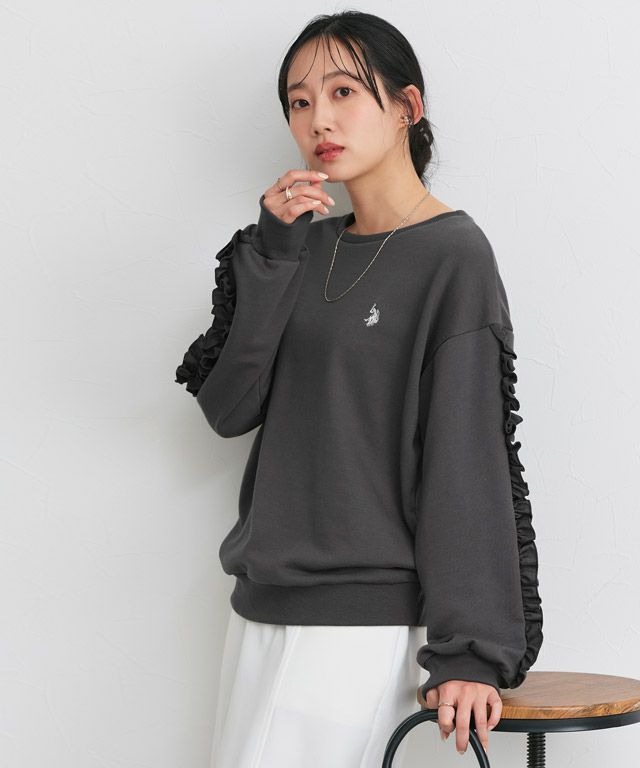 162cm / チャコール×オフホワイト / M