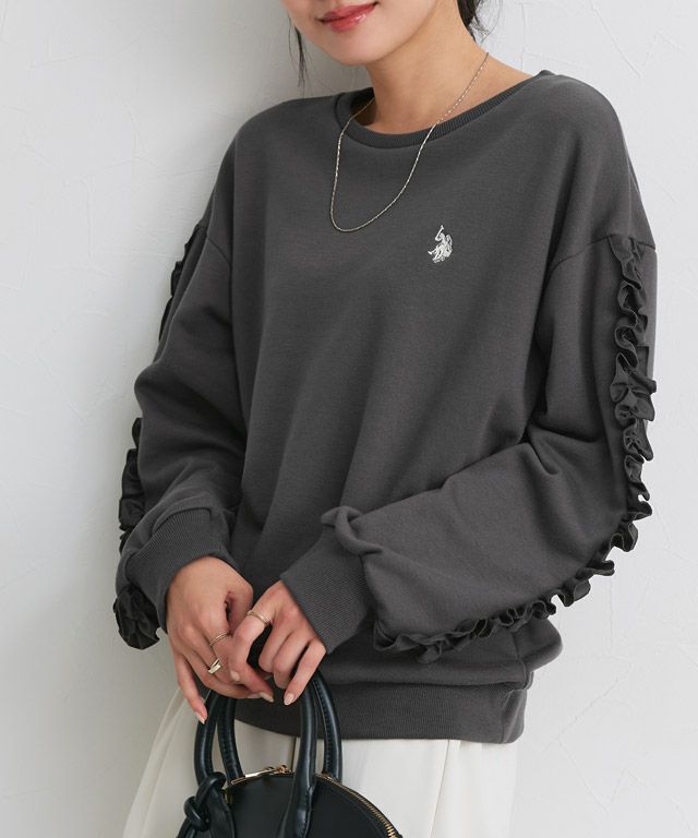 162cm / チャコール×オフホワイト / M