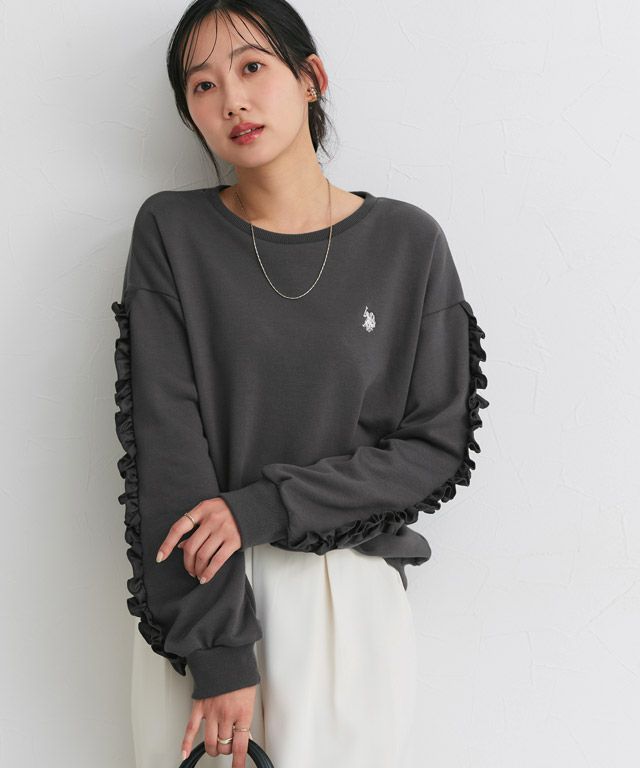 162cm / チャコール×オフホワイト / M