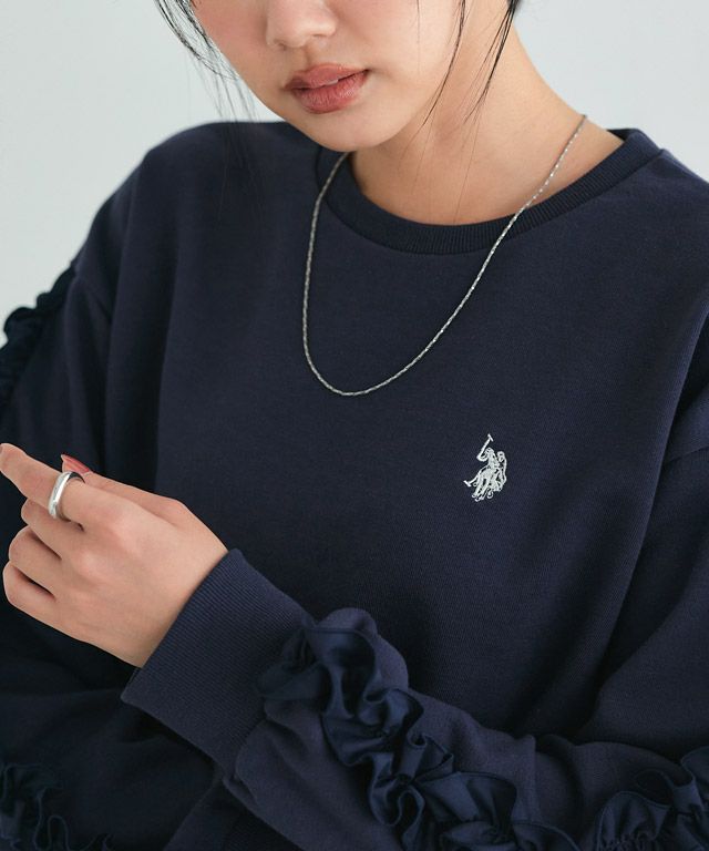 162cm / ネイビー×オフホワイト / M