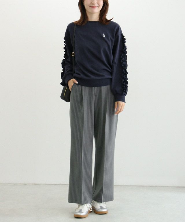 163cm / ネイビー×オフホワイト / M