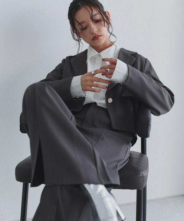 163cm / チャコール / M