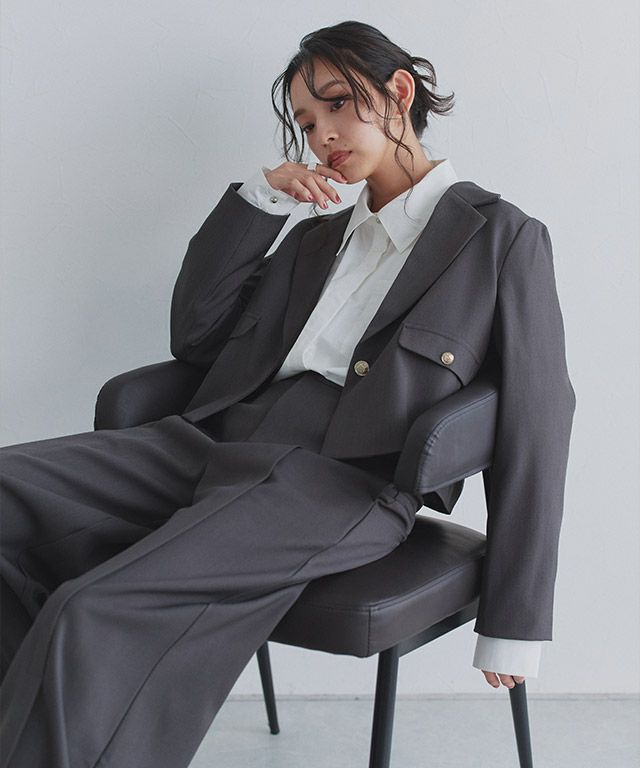 163cm / チャコール / M