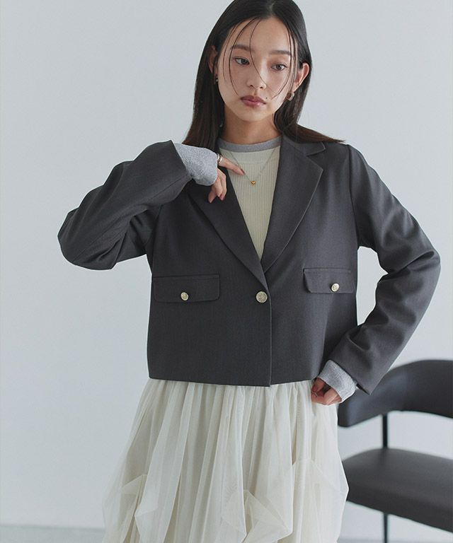 163cm / チャコール / M