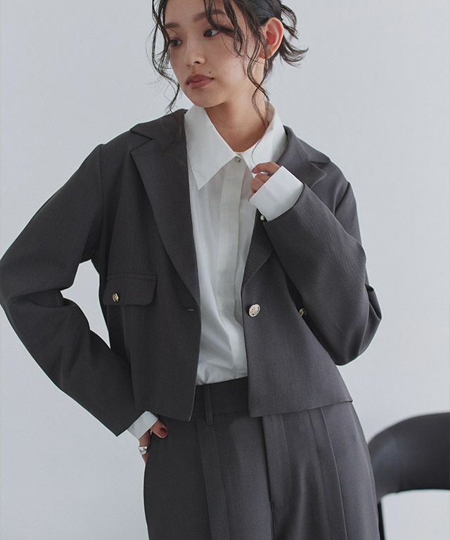 163cm / チャコール / M