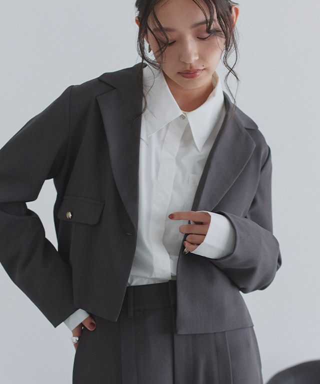 163cm / チャコール / M