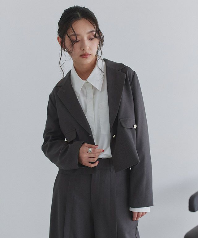 163cm / チャコール / M