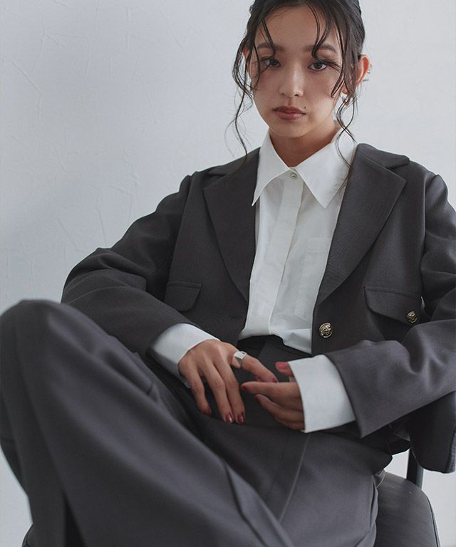 163cm / チャコール / M