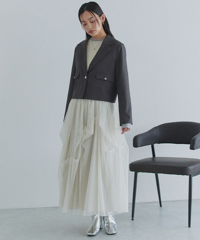 163cm / チャコール / M