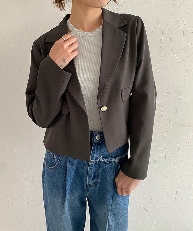 160cm / チャコール / M