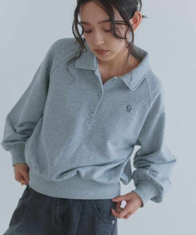 163cm / 杢グレー / M