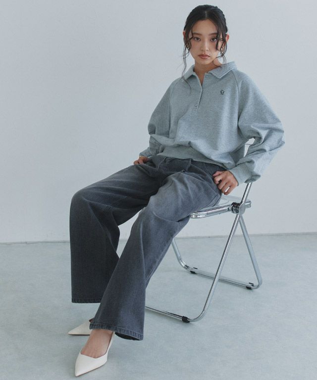 163cm / 杢グレー / M