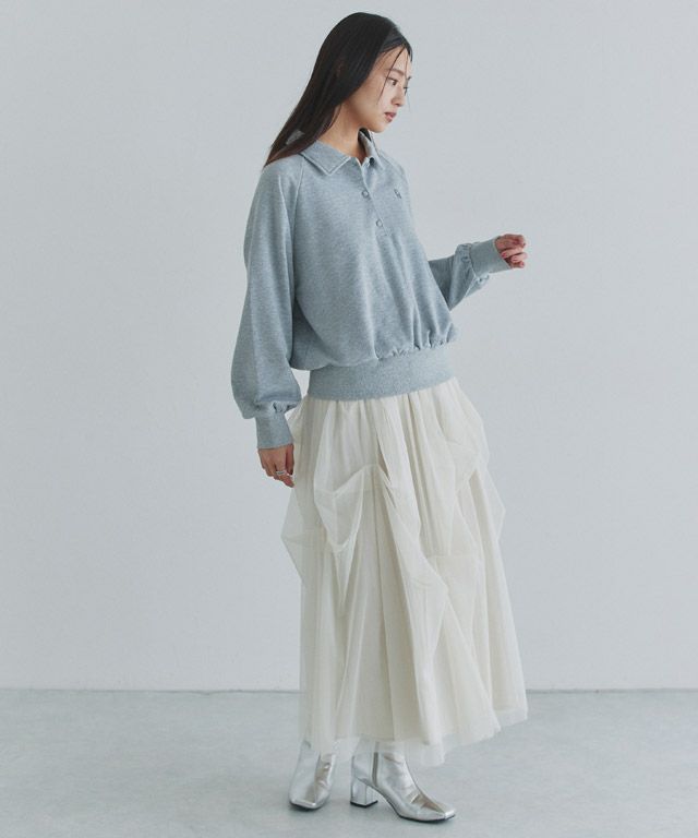 163cm / 杢グレー / M